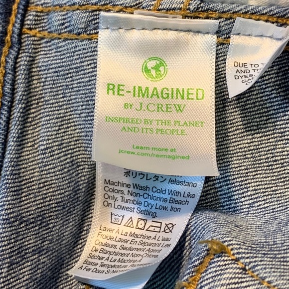 WOMEN’S J. Crew High Rise Classic Vintage Blue Jeans Size 34 in EUC - Picture 14 of 15